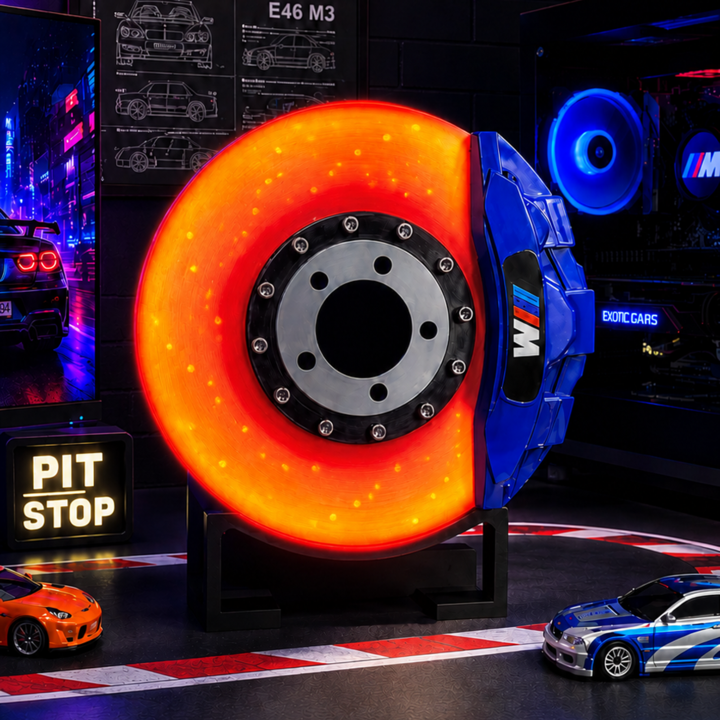 Disco de freno LED